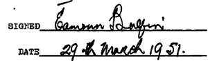 Eamon Bulfin Signature