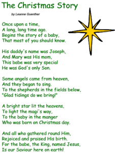 The Christmas Story - Nativity Poem - Scoilnet