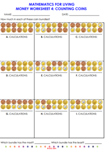 counting coins euro scoilnet